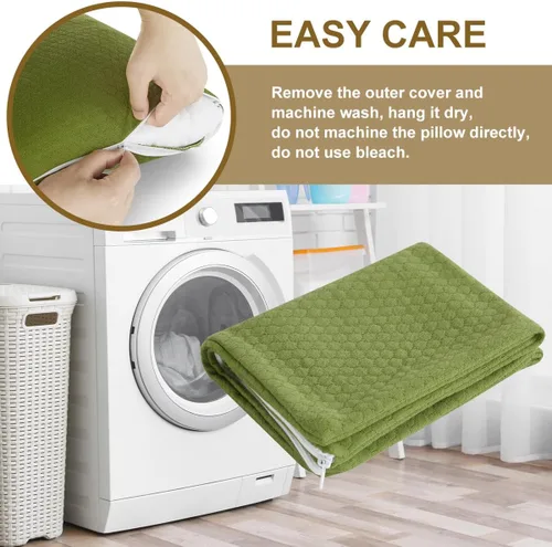 Vista 5 de Ivellow Almohada de viaje de espuma viscoelástica comprimible para dormir, almohada de espuma viscoelástica triturada, almohada pequeña de apoyo