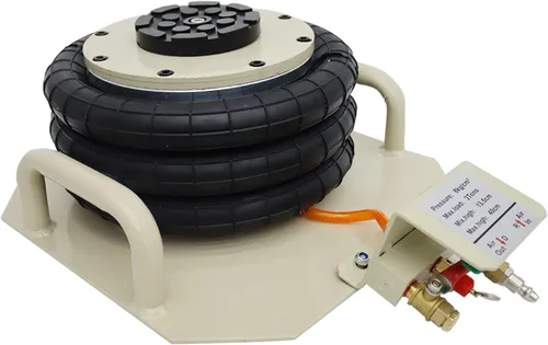 Vista 2 de 3 toneladas triple bolsa de aire Jack horizontal Jack inflable Jack con mango corto para reemplazo de neumáticos de vehículos de reparación