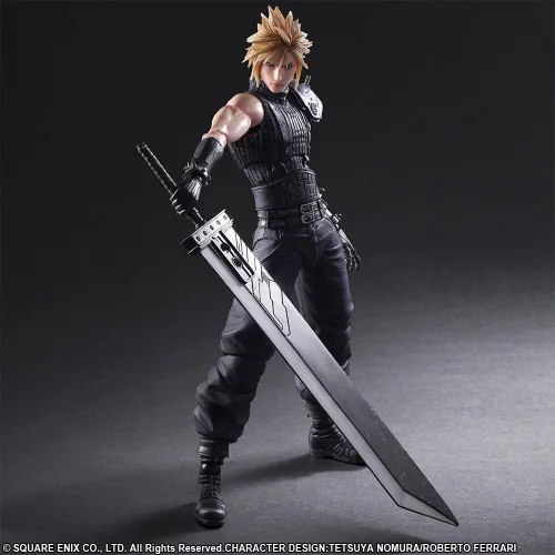 Vista 4 de FIgura de acción Final Fantasy VII Remake Cloud Strife Play Arts Kai