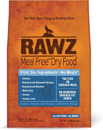 Vista 6 de Rawz Alimento seco para perros sin comidas (3.5 libras, pollo y pavo)