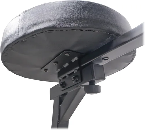 Vista 8 de Prox X-GIGCHAIRMK2 - Silla de trono portátil plegable para operador AV para DJ, altura ajustable, con cojín acolchado de terciopelo de 13 pulgadas