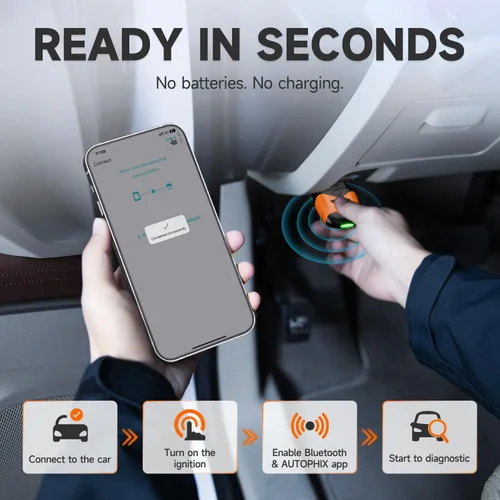 Vista 9 de AUTOPHIX Escáner 3210 Pro OBD2 Bluetooth - Comprueba todos los códigos de falla del motor para todos los vehículos de 1996+ - Escáner de auto fácil