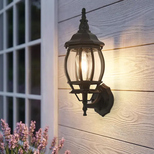 Vista 8 de Paquete de 2 lámparas de aluminio impermeables para exteriores, luces de porche exteriores, apliques de pared al aire libre, luces de porche