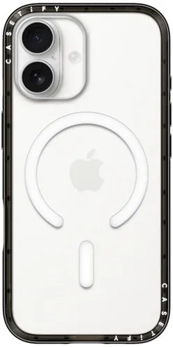Vista 27 de CASETiFY Funda compacta para iPhone 15 [delgada y elegante/compatible con Magsafe / 4 pies 2X protección contra caídas de grado militar] - Negro
