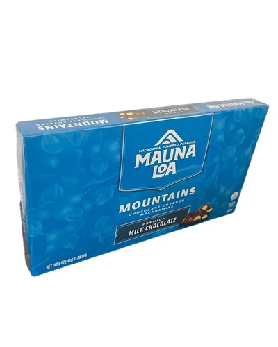 Vista 4 de Mauna Loa - Mountains - Multi pack de nueces de macadamia cubiertas de chocolate (cajas de 5 onzas).