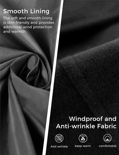 Vista 6 de wantdo - Chaquetón con doble botonadura para mujer, gabardina para invierno de largo medio con cinturón
