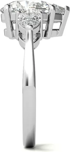 Vista 21 de WSX - Anillo de compromiso de oro de 10/14/18 quilates de 2 quilates para mujer, diseño de lágrima personalizada, moissanita, promesa de boda