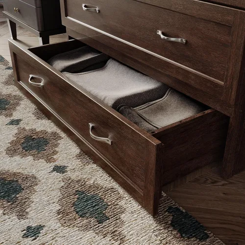 Vista 7 de AFI, Northfield Murphy Bed - Baúl de cama Twin XL con colchón de 6", cajón de almacenamiento y cargador USB integrado, ámbar quemado Amarillo ámbar