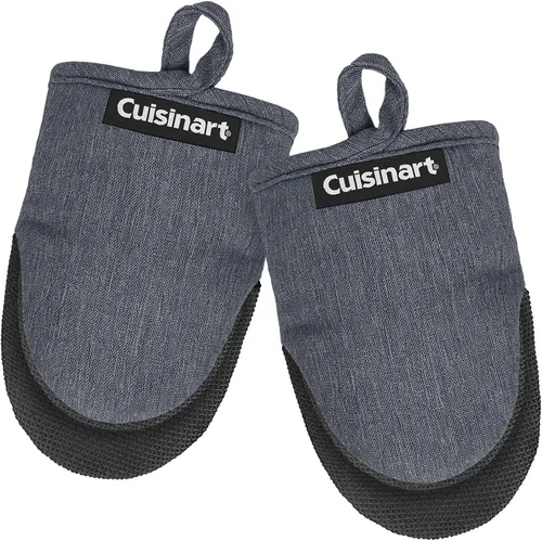 Vista 10 de Cuisinart Mini manoplas para horno, paquete de 2, agarre de neopreno Negro