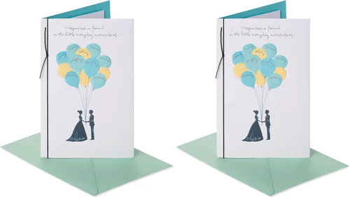 Vista 7 de American Greetings tarjeta de aniversario de matrimonio con cinta, Everyday Moments Wedding