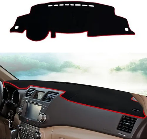 Vista 23 de Cubierta de salpicadero para salpicadero, alfombra personalizada para Toyota RAV4 2013 2014 2015 2016 2017 2018 Accesorios antideslizante protector