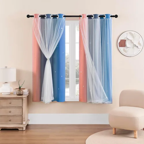 Vista 93 de XiDi - Cortinas para decoración de dormitorio Beige34/54/1