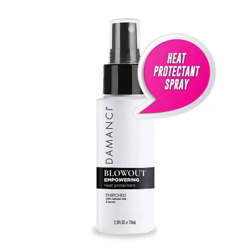 Vista 9 de DAMANCI Empowering Blowout Spray, protector térmico para cabello, protector térmico profesional, tamaño de viaje 2.3 onzas