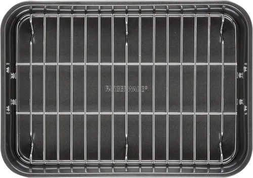 Vista 10 de Farberware Bakeware - Asador de acero antiadherente con estante plano, 11 pulgadas x 15 pulgadas, gris