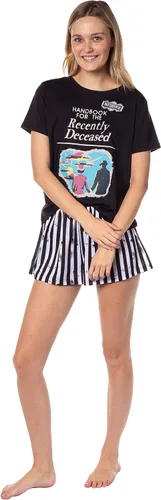 Vista 2 de INTIMO Beetlejuice - Conjunto de pijama para dormir con pantalones cortos para mujer