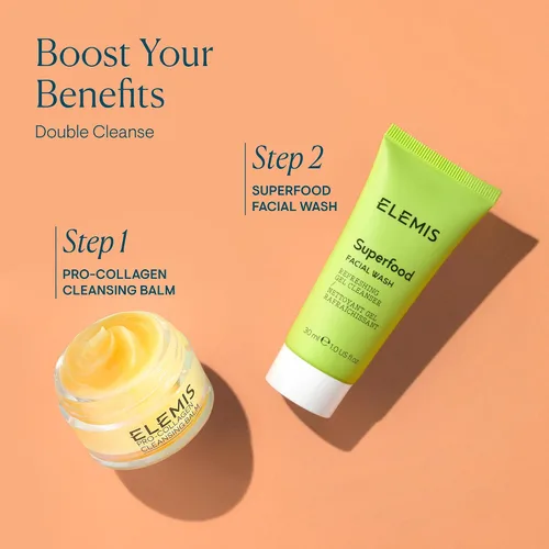 Vista 5 de ELEMIS Superfood Facial Wash Gel prebiótico diario revitalizante limpia, nutre y equilibra suavemente la piel para una tez fresca y brillante