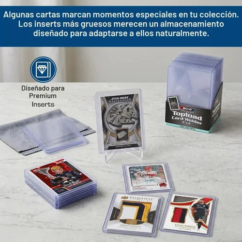 Vista 2 de BCW Portatarjetas gruesas de 79 puntos para tarjetas reliquias, PVC 79 Pt. / 0.079 in