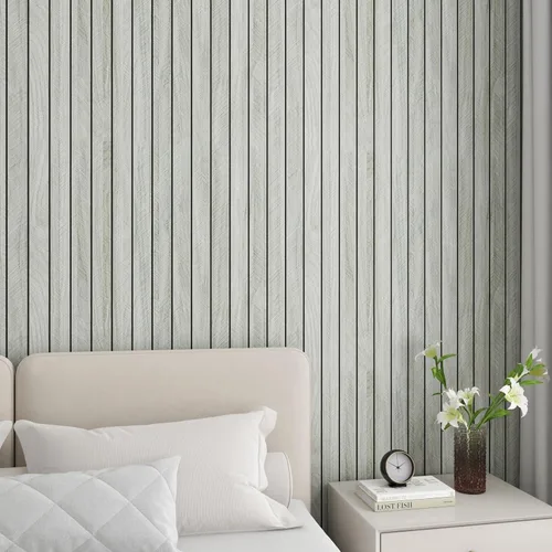 Vista 9 de LaCheery Paneles de pared de listones de madera de espiga para paredes de dormitorio, paneles de pared de madera acanalada para despegar y pegar