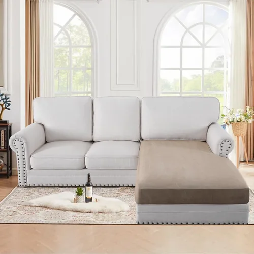 Vista 16 de H.VERSAILTEX Funda de asiento de gamuza elástica para sala de estar, fundas de sofá aptas para mascotas, fundas de sofá gruesas y suaves, lavables