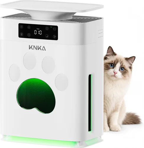 Vista 11 de KNKA Purificador de aire para mascotas para el hogar, mascotas