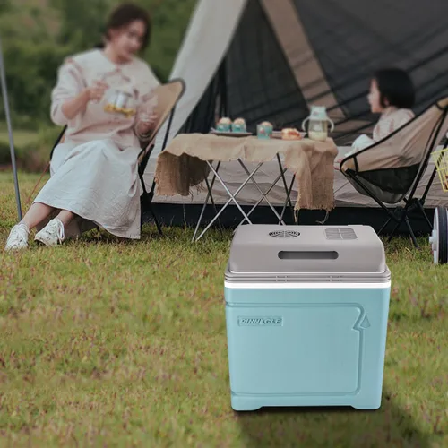 Vista 7 de Pinnacle Thermoware - Enfriador eléctrico grande de 30 litros para bebidas frías y calientes y alimentos - Enfriador de viaje de 12 V