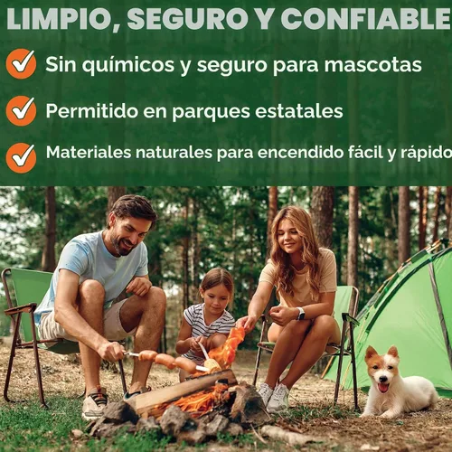 Vista 3 de Light-a-Fire, el mejor iniciador de fuego natural de Amazon, 30 vainas con contenedor