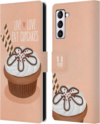 Vista 299 de Head Case Designs Assortment Cupcakes Happiness Leather Wallet Case Compatible with Samsung Galaxy A07 4G Surtido