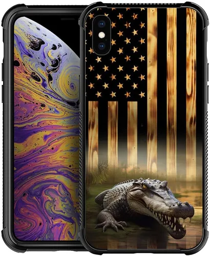 Vista 17 de Funda compatible con iPhone XS, funda para niñas y mujeres, cielo azul, flor, luna y mariposa