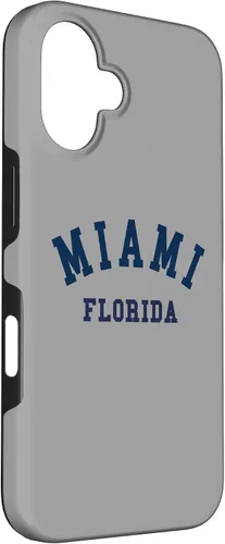 Vista 3 de Miami Florida USA State FL Varsity Style - Carcasa deportiva para iPhone 16