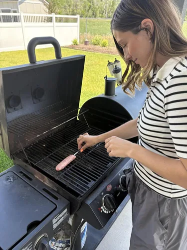 Vista 3 de Termómetro inalámbrico de carne con sincronización para parrilla, ahumar, cocinar con Bluetooth con sonda de sensor dual, control inteligente