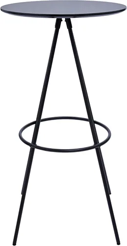 Vista 3 de Neos Modern Furniture Mesa de barra con patas metálicas, color negro
