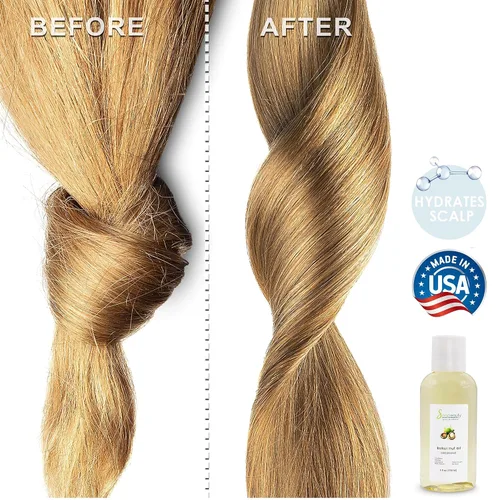 Vista 3 de Soapeauty Aceite de nuez Kukui 100% puro y natural prensado en frío Aceite hidratante para la piel, el cabello y la fabricación de jabón 2