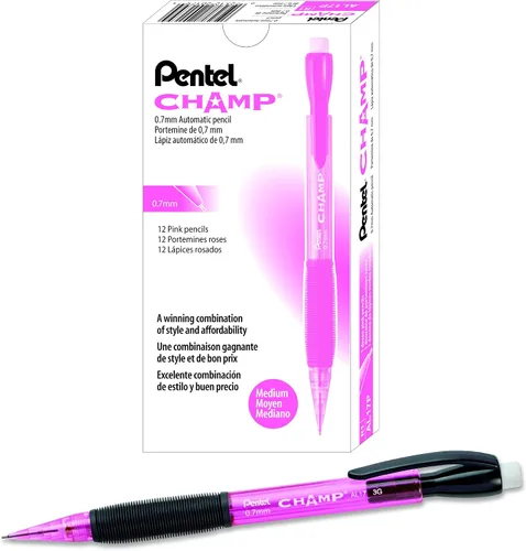 Vista 14 de Pentel Champ Starter Set con lápiz automático con plomo, (0.020 in), surtido, paquete de 2 (A2CBP)