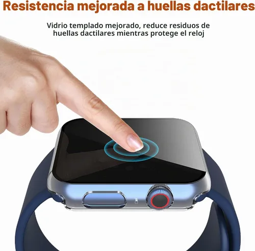 Vista 6 de Misxi - Juego de 2 fundas de PC con protección de privacidad para Apple Watch SE 3 (2025) SE 2 Series 6 Series 5 Series 4 de 40mm, cubierta delgada