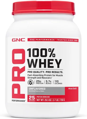 Vista 6 de GNC Pro Performance 100% Proteína de Suero en Polvo 2.0, Absorción Rápida para Fuerza Muscular y Recuperación, Chocolate, 25 Porciones
