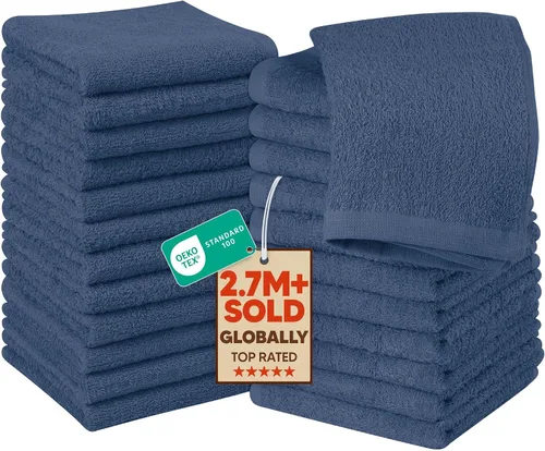 Vista 30 de Utopia Towels Juego de 12 paños de algodón – 100% algodón hilado en anillo, paños de franela de alta calidad, altamente absorbentes y suaves al