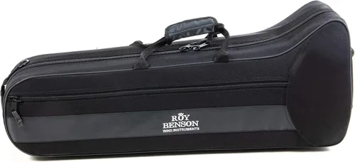 Vista 7 de Roy Benson Eb Alto Trombón MOD.AT-201 acabado lacado con caja ligera en forma, amarillo, plata (RB701121)