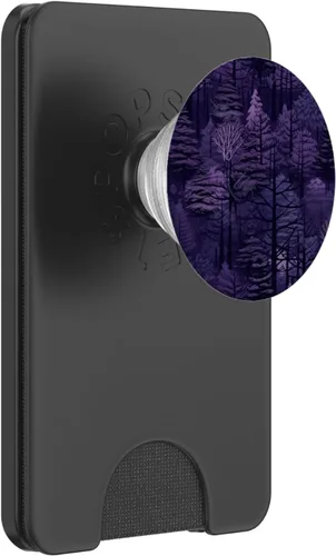 Vista 7 de PopSockets PopGrip estándar de bosque morado oscuro