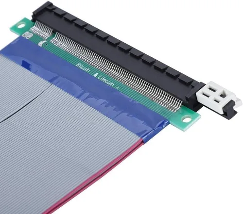 Vista 5 de PCIE Cable elevador, 7,5 pulgadas/7.5 in, 16 x Cable elevador de alta velocidad, tarjeta de extensión PCI Express Port GPU