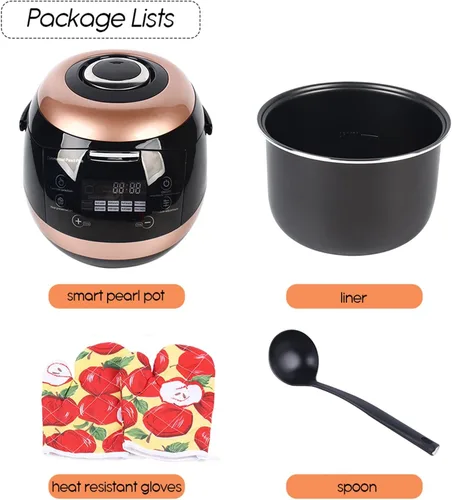 Vista 6 de Comercial Totalmente Automático Pearl Pot Pearl Tapioca Cooker Boba Maker Machine 5L para té Boba y té de burbujas y té de leche