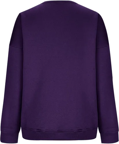 Vista 4 de ZunFeo Sudadera para mujer, casual, de manga larga, cuello redondo, de gran tamaño, sudadera con capucha Y2K, ropa de moda 2023