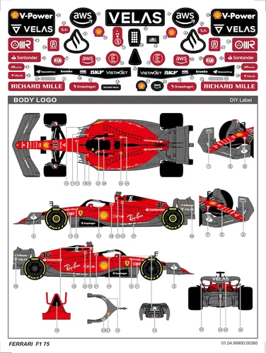 Vista 7 de Voltz Toys Auto de Control Remoto Ferrari F1 75 con Licencia Auténtica 1:12 - Serie de Autos RC Colección F1 para Niños y Adultos - Auto RC de 1:12