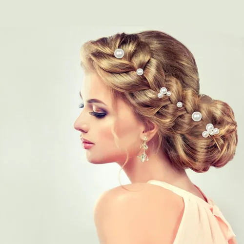 Vista 4 de ELANE 38 Pcs Pearl Hair Pins for Wedding Hairstyles, Bridal Hair Accessories, Hair Accessories for Women and Girls (Gold)
