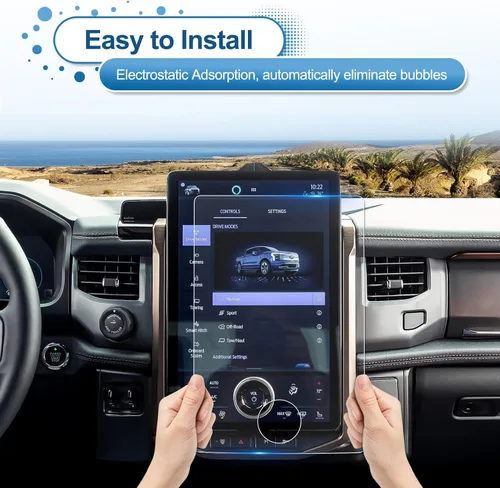 Vista 7 de Protector de pantalla Expedition 2022 2023 2024 para Ford Expedition (King Ranch/Platinum/Limited/Timberline) Pantalla táctil de 15.5 pulgadas