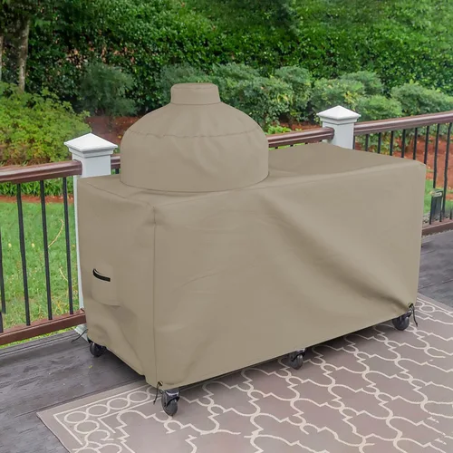Vista 6 de Covers & all Funda para parrilla Big Egg, 12 onzas, impermeable, resistente a los rayos UV y a la intemperie, cubierta de PVC para exteriores