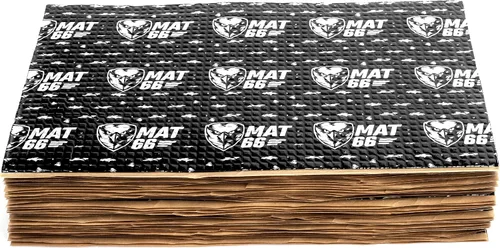 Vista 2 de MAT66 ProBlack Alfombrilla Insonorizante para Automóvil de 80 mil 10 pies cuadrados, Amortiguador de Sonido Automotriz de Butilo