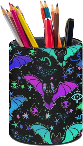 Vista 43 de Organizador de lápices con diseño de bandera de Estados Unidos, lindo portalápices, taza de lápices para escritorio, soporte para brochas