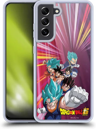 Vista 12 de Head Case Designs Funda de gel con licencia oficial de Dragon Ball Super Group Future Trunks Arc Characters [protección de grado militar] compatible