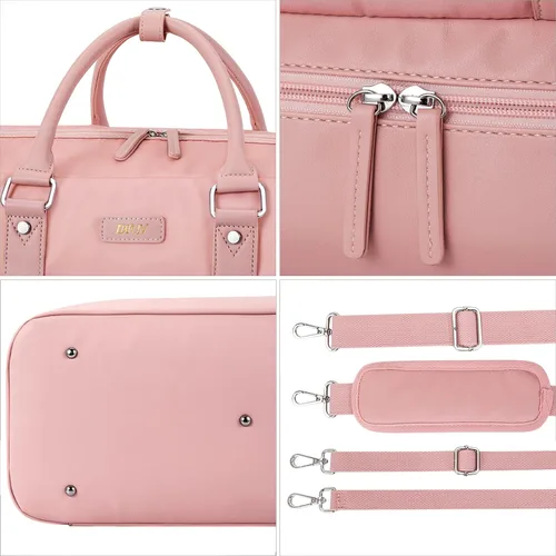 Vista 47 de IBFUN Bolsas de fin de semana para mujer, bolsa grande de lona para viaje, bolsa de viaje con compartimento para zapatos, 21 pulgadas, juego de 3