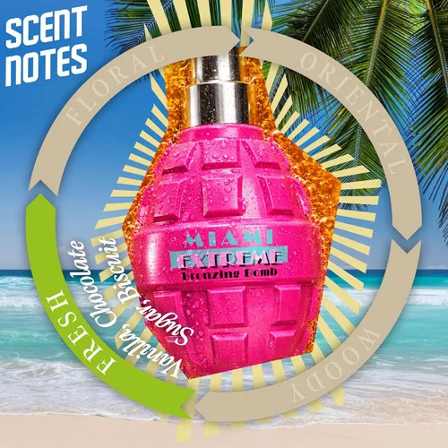 Vista 3 de Bronzing Bomb Miami Extreme I Loción bronceadora oscura para sol al aire libre I Fast Deep Bronze Glow, aceite de bronceado solar con aceites